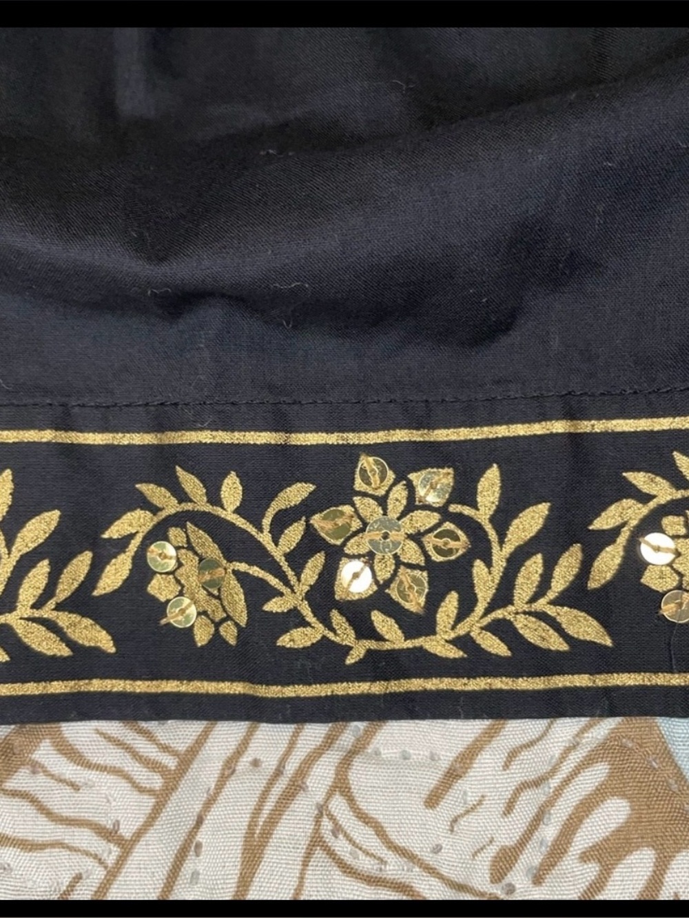 Michael Kors Black and Gold Embellished Top - Picture 3 of 10
